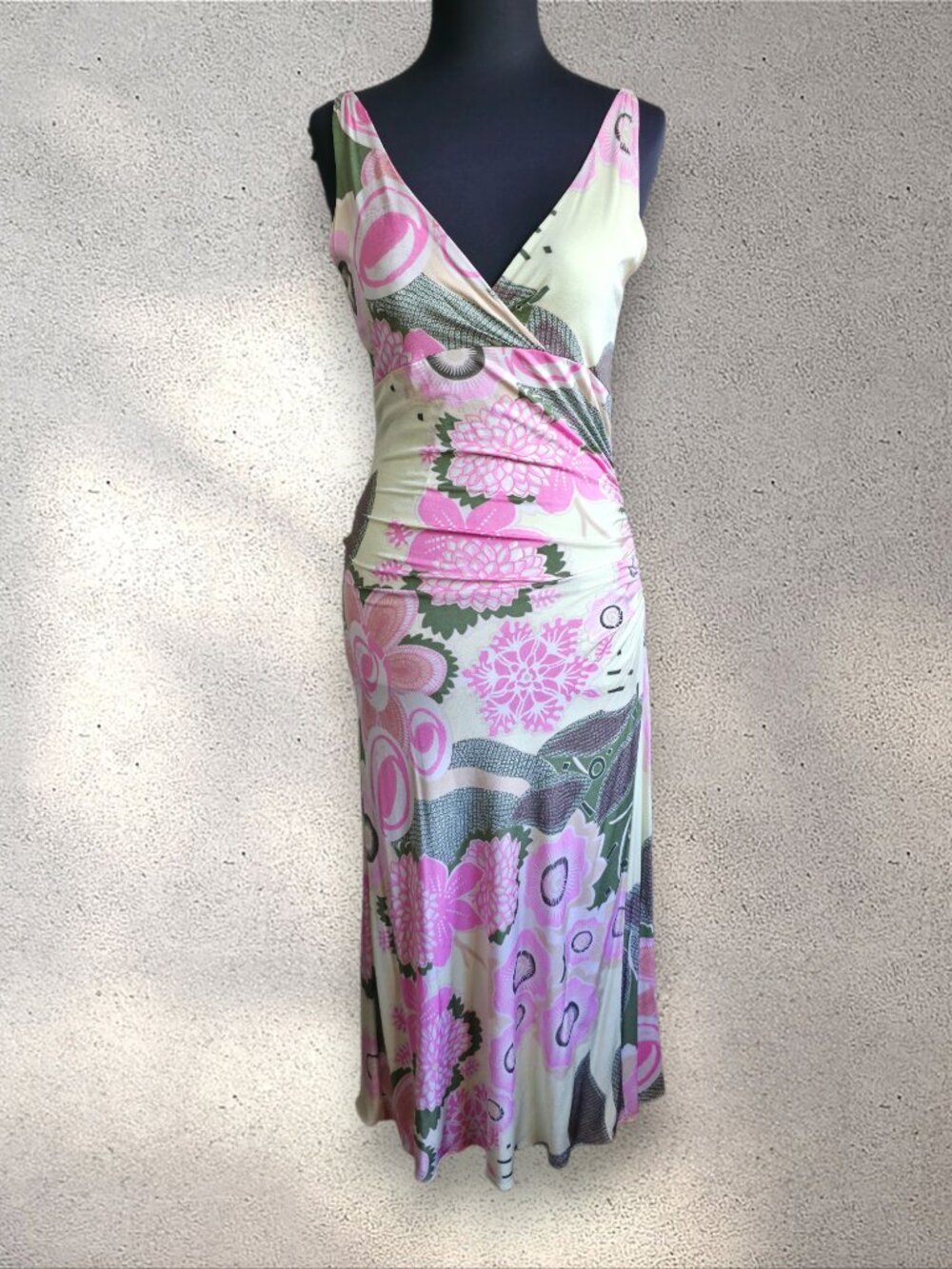Lida Baday Mod Floral Euro Summer Maxi Dress